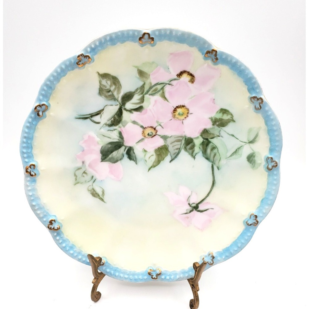 Antique 1890s T&V Tresseman & Vogt France Limoges 8.5" Plate Beautiful
